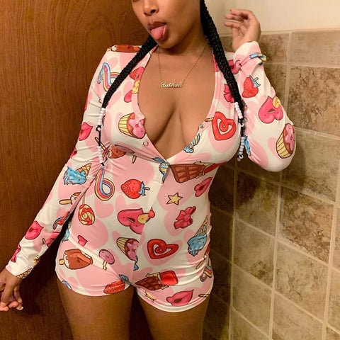 SUCHCUTE Button Body Overalls For Women Bodysuit Autumn 2019 Longslive Skinny Female Playsuit Macacao Feminino Jumpsuits Rompers