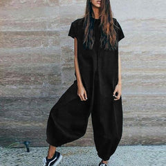 Jumpsuit ZANZEA Overalls for Women Long Jumpsuits Ladies Elegant Long Pants Playsuit 2019 New Plus Size Rompers Womens Jumpsuit