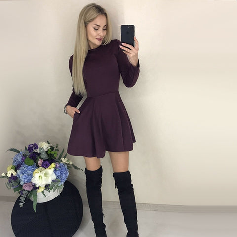 Lossky Women Summer Backless Chiffon Dress Sexy Spaghetti Strap Mini Casual Loose Dresses Fashion Women's Black Red Dress Girl