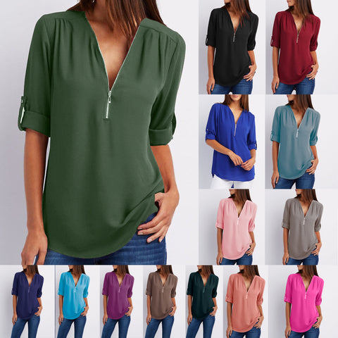 Lantern Sleeve Layered Shirts Women Asymmetrical Blouse 2019 ZANZEA Fashion Tops Female Casual Blusas Femininas Plus Size Shirts