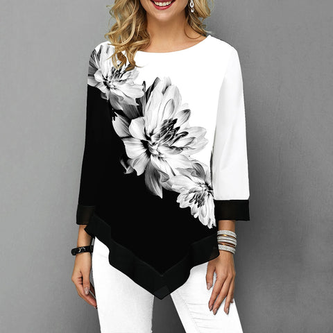 Lantern Sleeve Layered Shirts Women Asymmetrical Blouse 2019 ZANZEA Fashion Tops Female Casual Blusas Femininas Plus Size Shirts