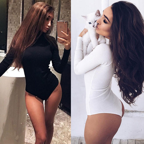 OMSJ Women Cartoon Printed Long Sleeve Plunge V-neck Sleep Bodycon Romper Slim Fit Stretch Sexy Summer Slim Fit Sheath Playsuits