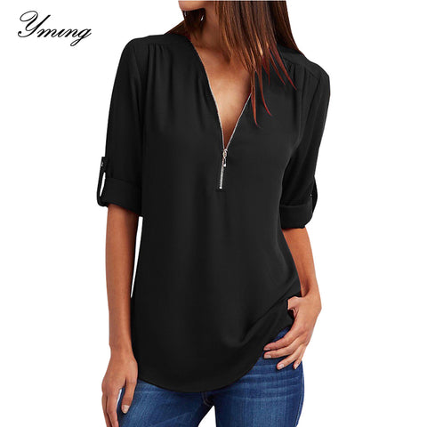 Lantern Sleeve Layered Shirts Women Asymmetrical Blouse 2019 ZANZEA Fashion Tops Female Casual Blusas Femininas Plus Size Shirts
