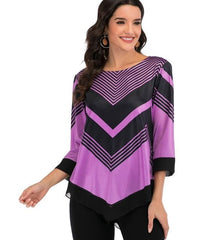 Shirt Women Spring Summer  Blouse 3/4 Sleeve Casual Printing  Female fashion shirt Tops Plus Size 5XL StreetShirt